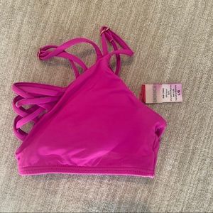 Pink bikini top